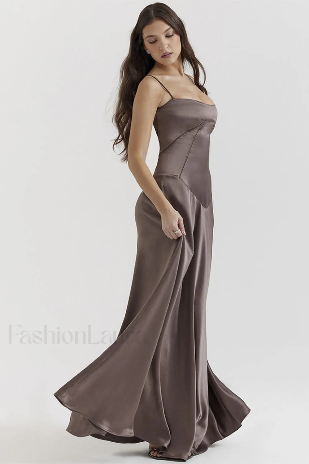 Anabella Black Lace Charming Up Maxi Dress