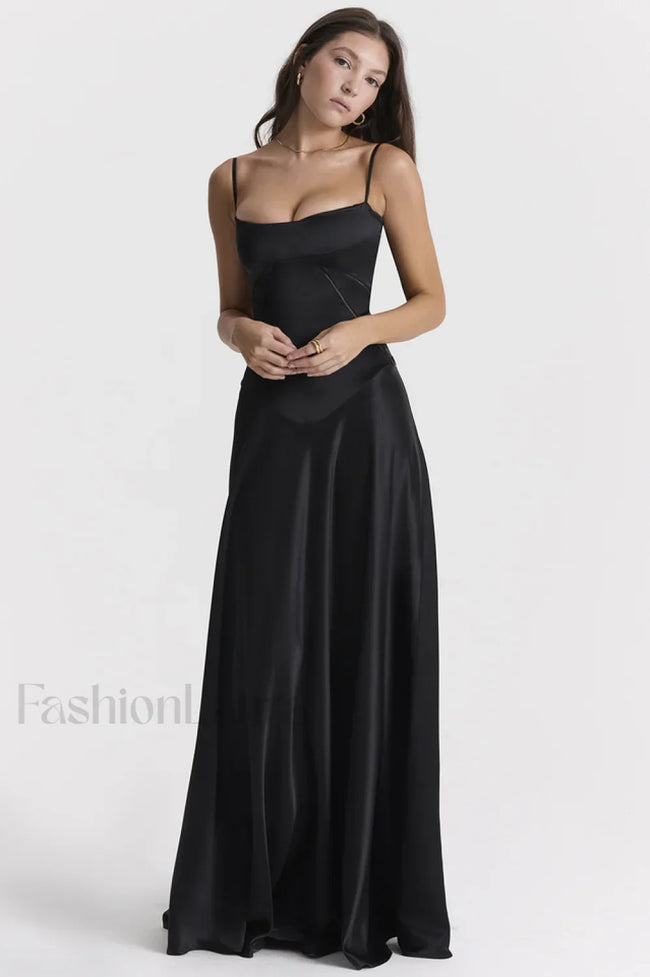 Anabella Black Lace Charming Up Maxi Dress S / Black Main image
