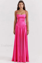 Anabella Black Lace Charming Up Maxi Dress S / Fuchsia