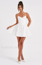 Analeigh Mini Graceful Dress Ivory Dress