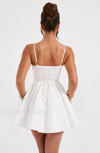 Analeigh Mini Graceful Dress Ivory Dress