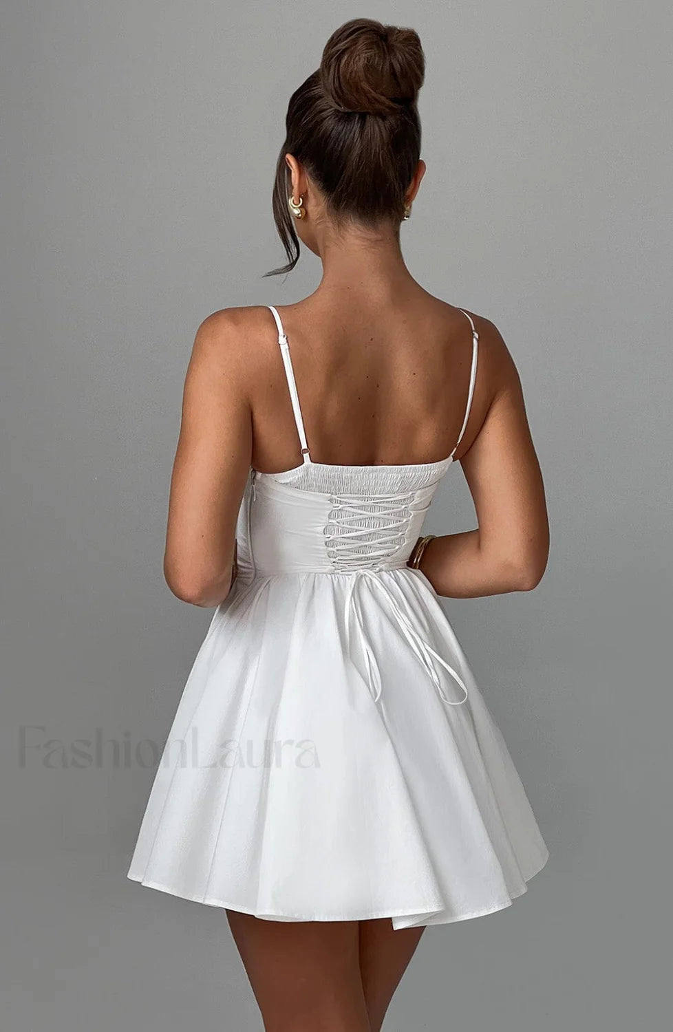 Analeigh Mini Graceful Dress Ivory Dress
