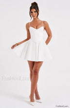 Analeigh Mini Graceful Dress Ivory Dress