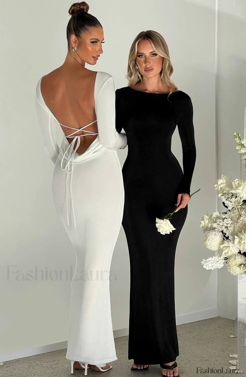 Anastassia Maxi Graceful Dress Black Dress