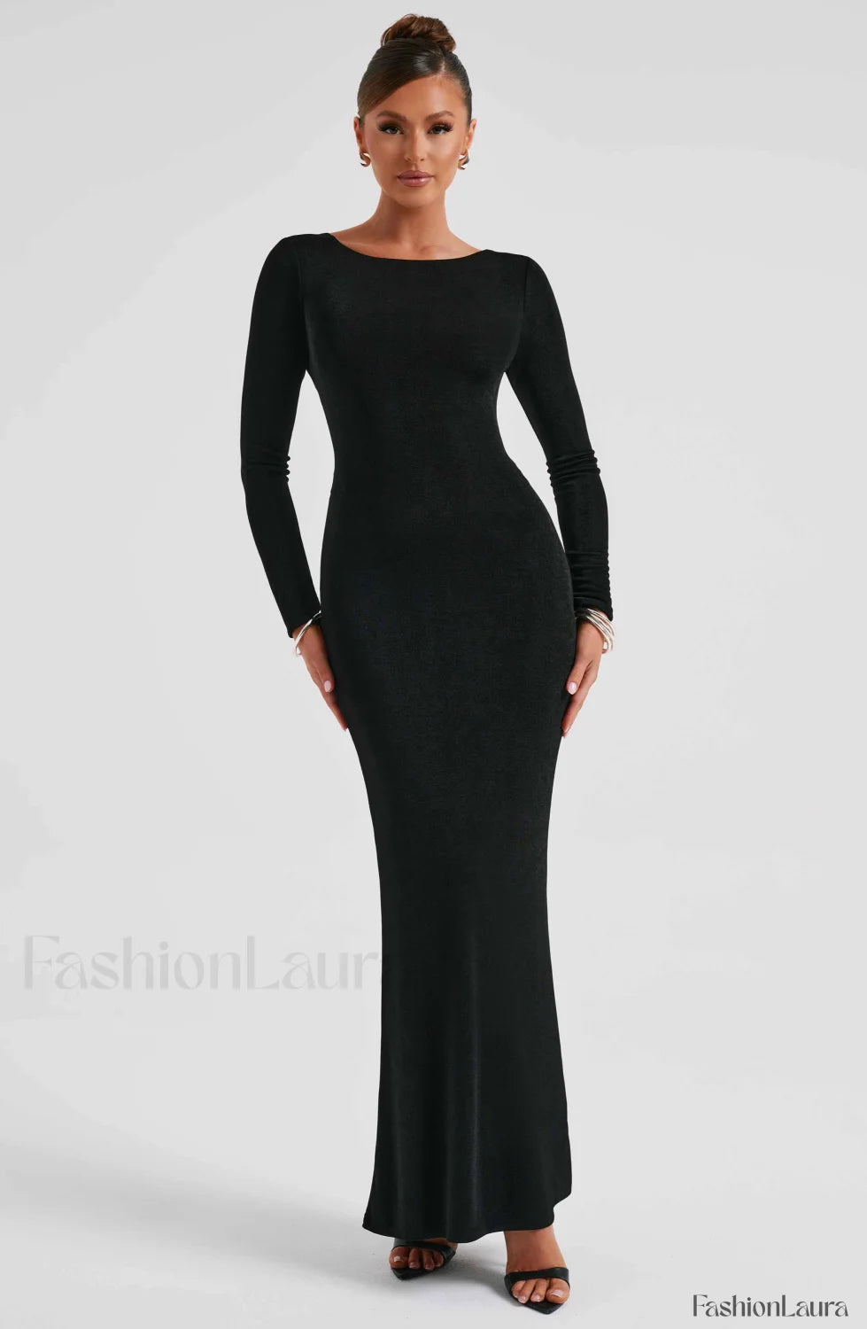 Anastassia Maxi Graceful Dress Black Dress