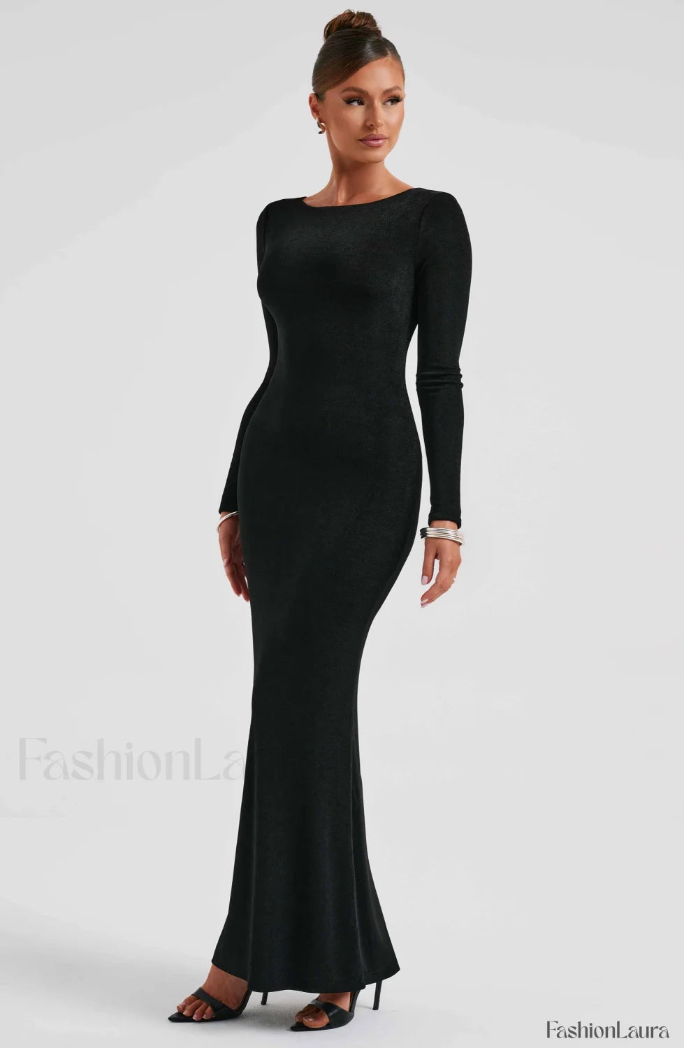 Anastassia Maxi Graceful Dress Black Dress