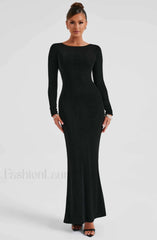 Anastassia Maxi Graceful Dress Black Dress