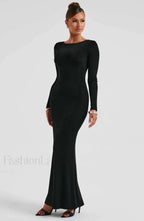 Anastassia Maxi Graceful Dress Black Dress
