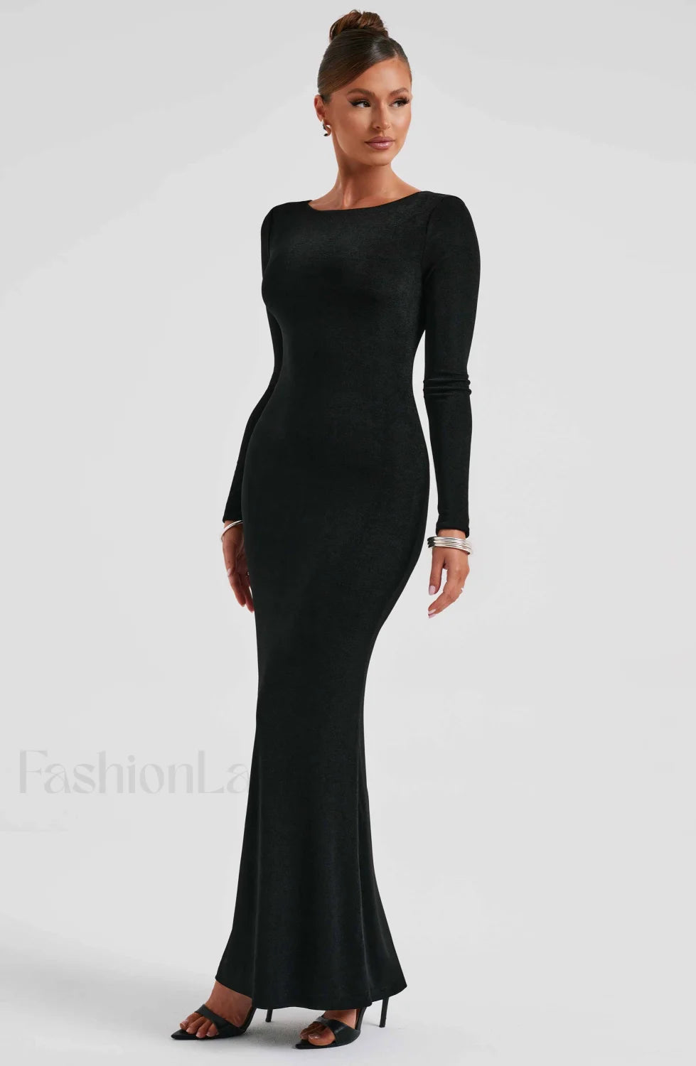 Anastassia Maxi Graceful Dress Black Dress