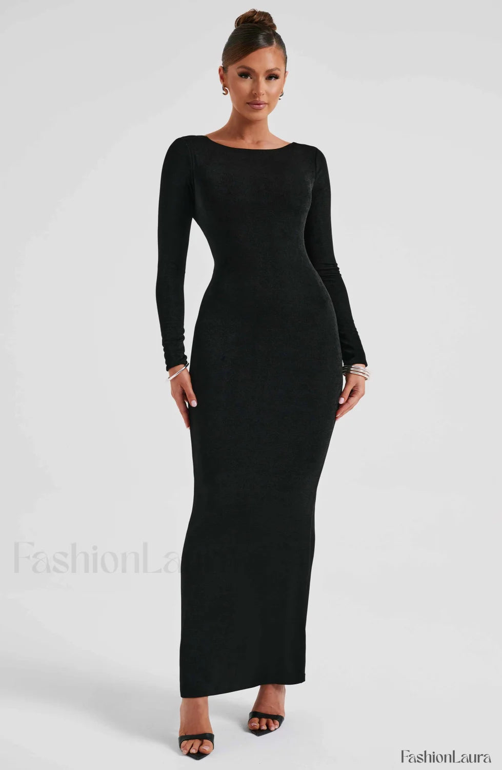 Anastassia Maxi Graceful Dress Black Dress