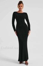 Anastassia Maxi Graceful Dress Black Dress