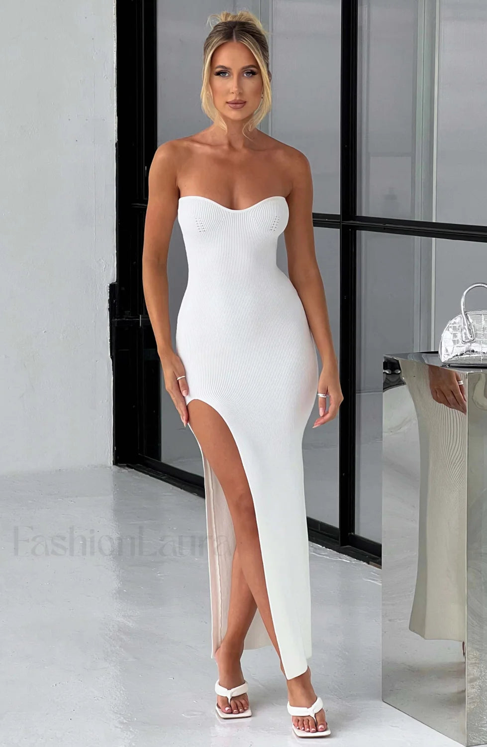Angela Maxi Graceful Dress White XS Dress
