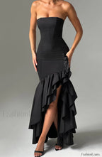 Angelina Maxi Graceful Dress Black Dress