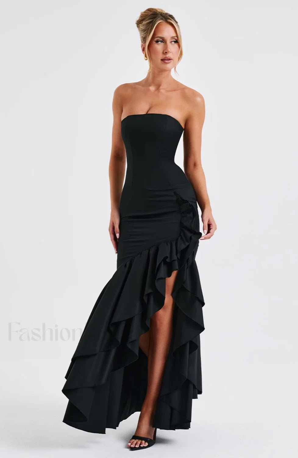 Angelina Maxi Graceful Dress Black Dress