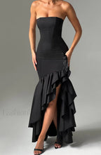 Angelina Maxi Graceful Dress Black Dress