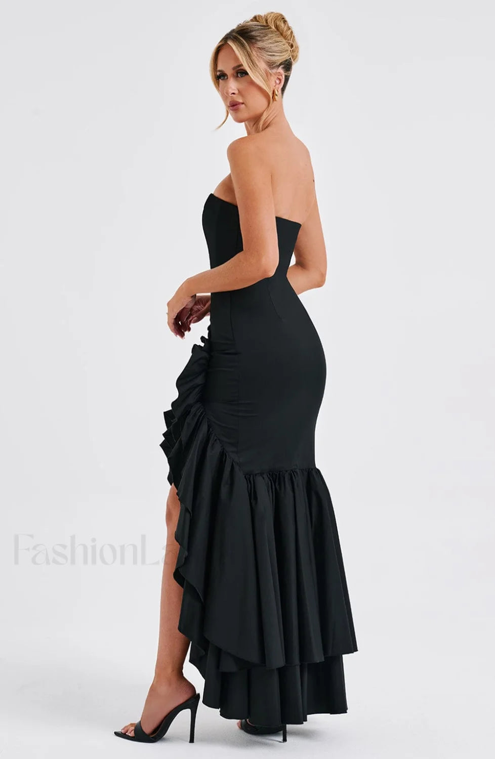Angelina Maxi Graceful Dress Black Dress
