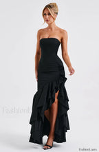 Angelina Maxi Graceful Dress Black Dress