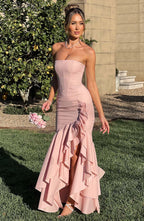Angelina Maxi Graceful Dress Blush Dress