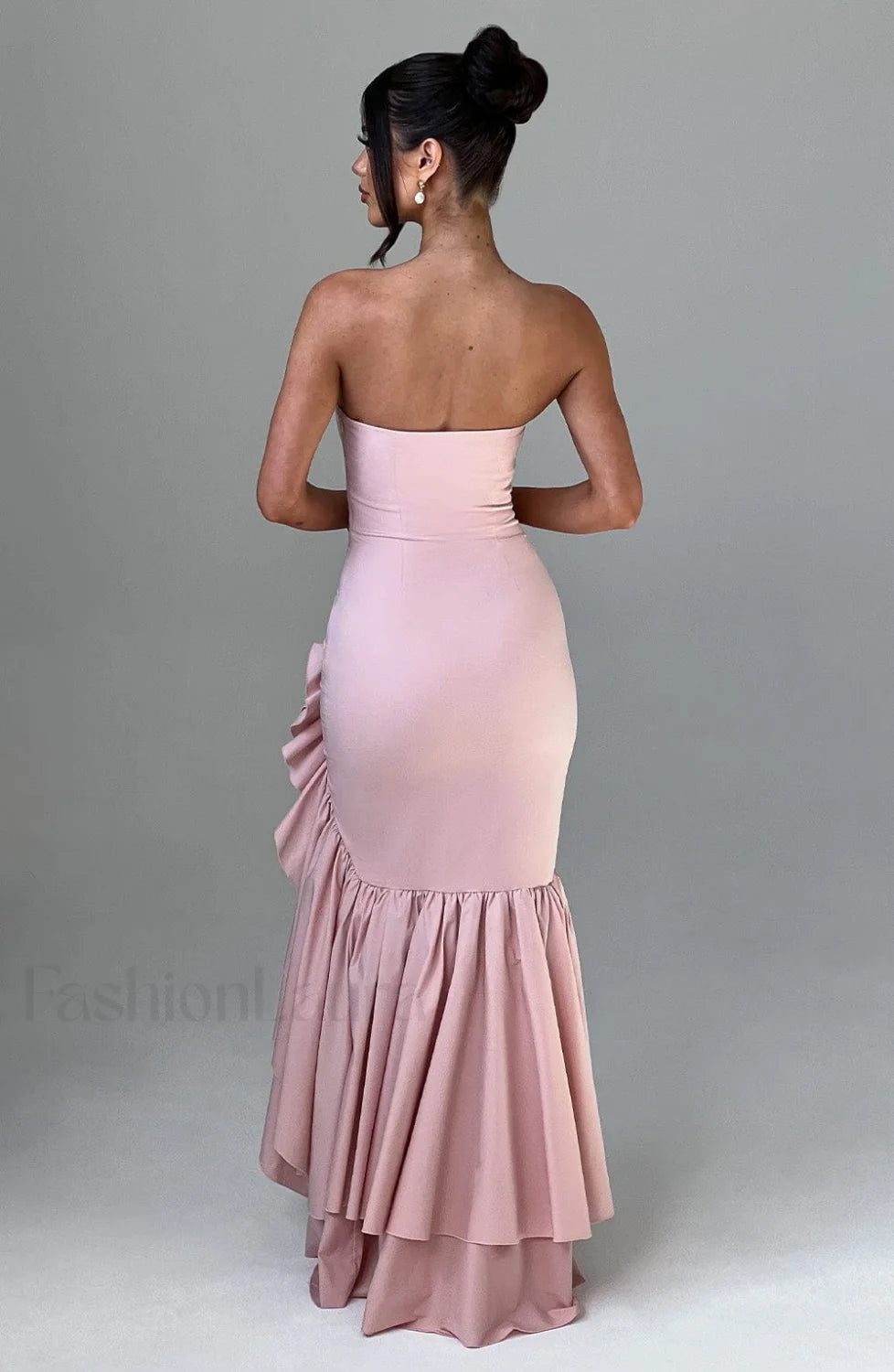 Angelina Maxi Graceful Dress Blush Dress
