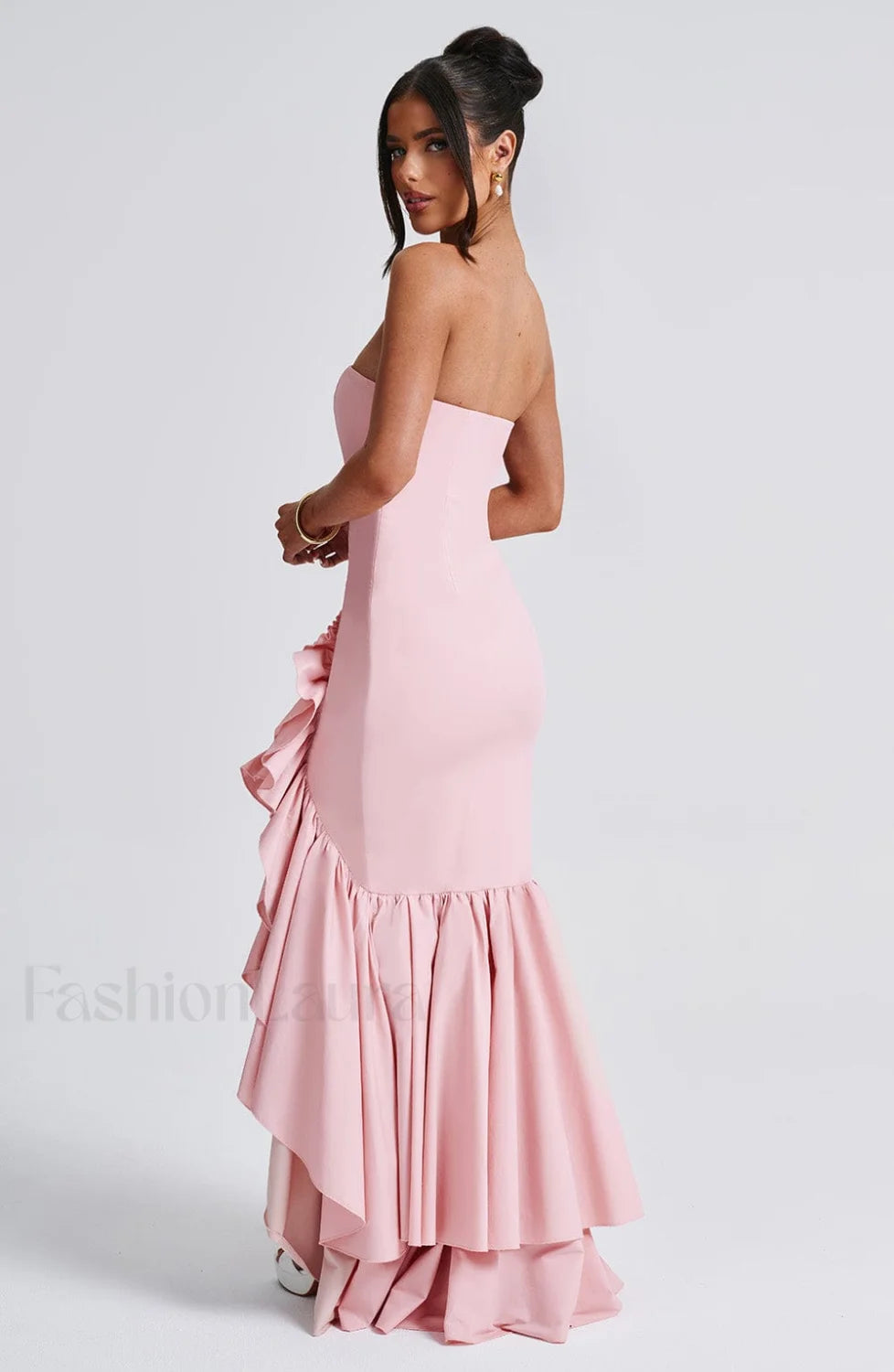 Angelina Maxi Graceful Dress Blush Dress
