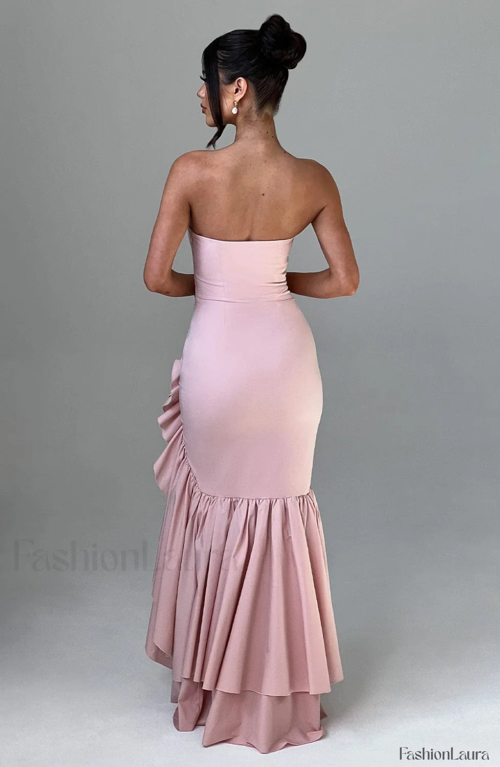 Angelina Maxi Graceful Dress Blush Dress
