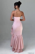 Angelina Maxi Graceful Dress Blush Dress