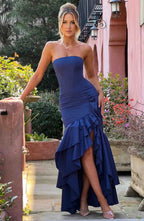 Angelina Maxi Graceful Dress Navy XS Dress