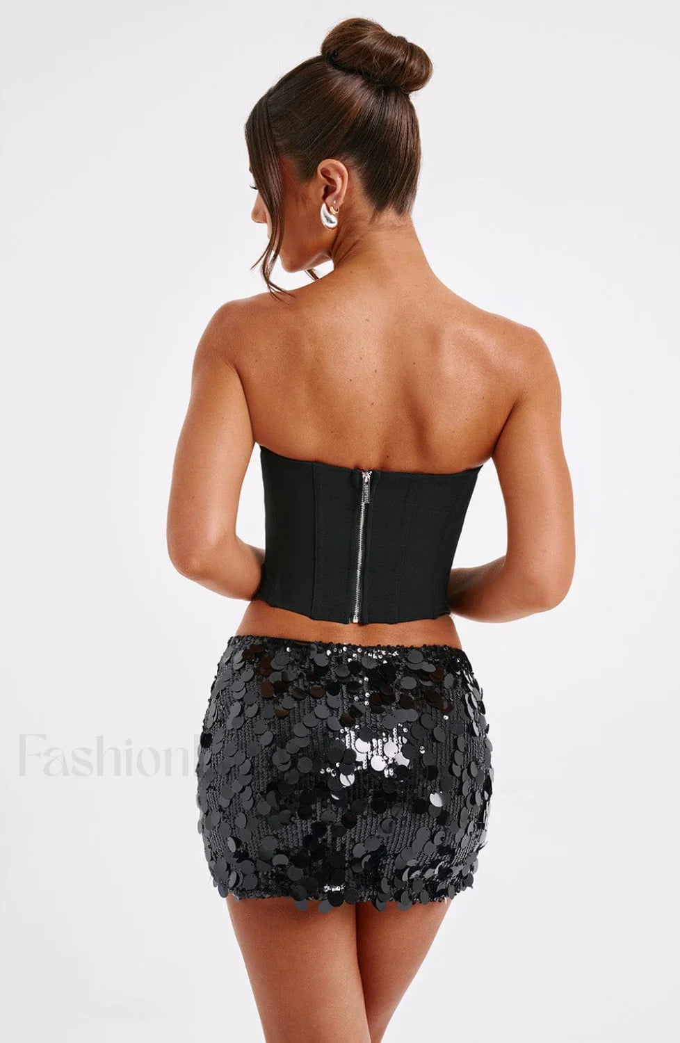 Anissa Mini Graceful Skirt - Black Secondary image