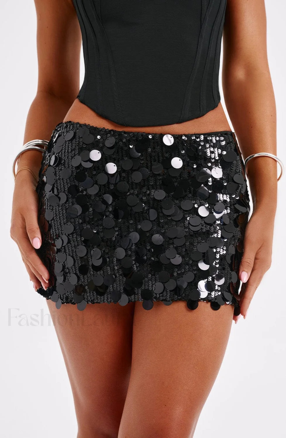 Anissa Mini Graceful Skirt Black Skirt