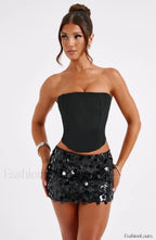 Anissa Mini Graceful Skirt Black XS Skirt