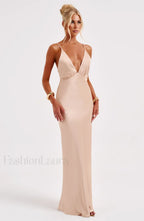 Anja Maxi Graceful Dress Champagne Dress