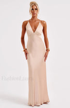 Anja Maxi Graceful Dress Champagne Dress