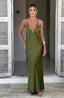 Anja Maxi Graceful Dress Khaki XS Dress