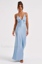 Anja Maxi Graceful Dress Turquoise Dress
