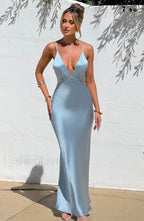 Anja Maxi Graceful Dress Turquoise XS Dress