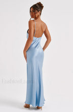 Anja Maxi Graceful Dress Turquoise Dress