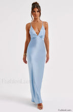 Anja Maxi Graceful Dress Turquoise Dress