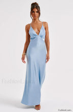 Anja Maxi Graceful Dress Turquoise Dress
