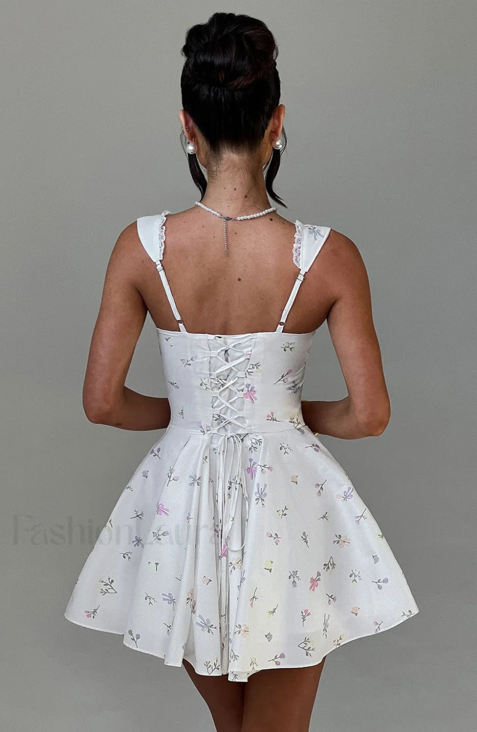 Antonella Mini Dress Trendy - Multi Floral Print Secondary image