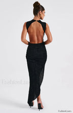 Aphrodite Midi Graceful Dress Black Dress