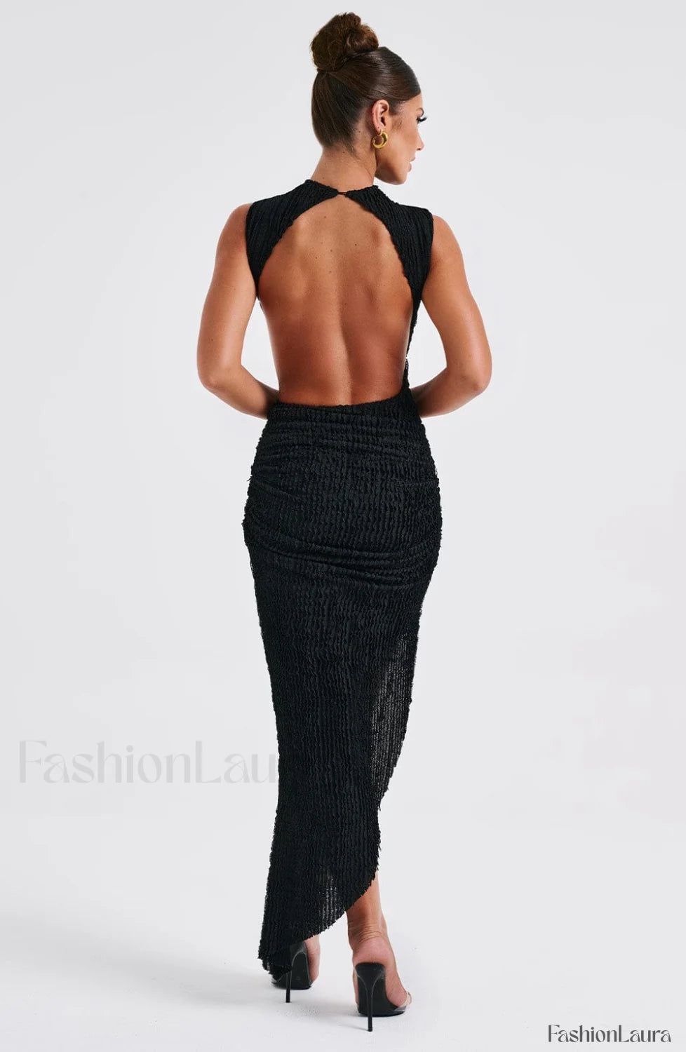 Aphrodite Midi Graceful Dress Black Dress