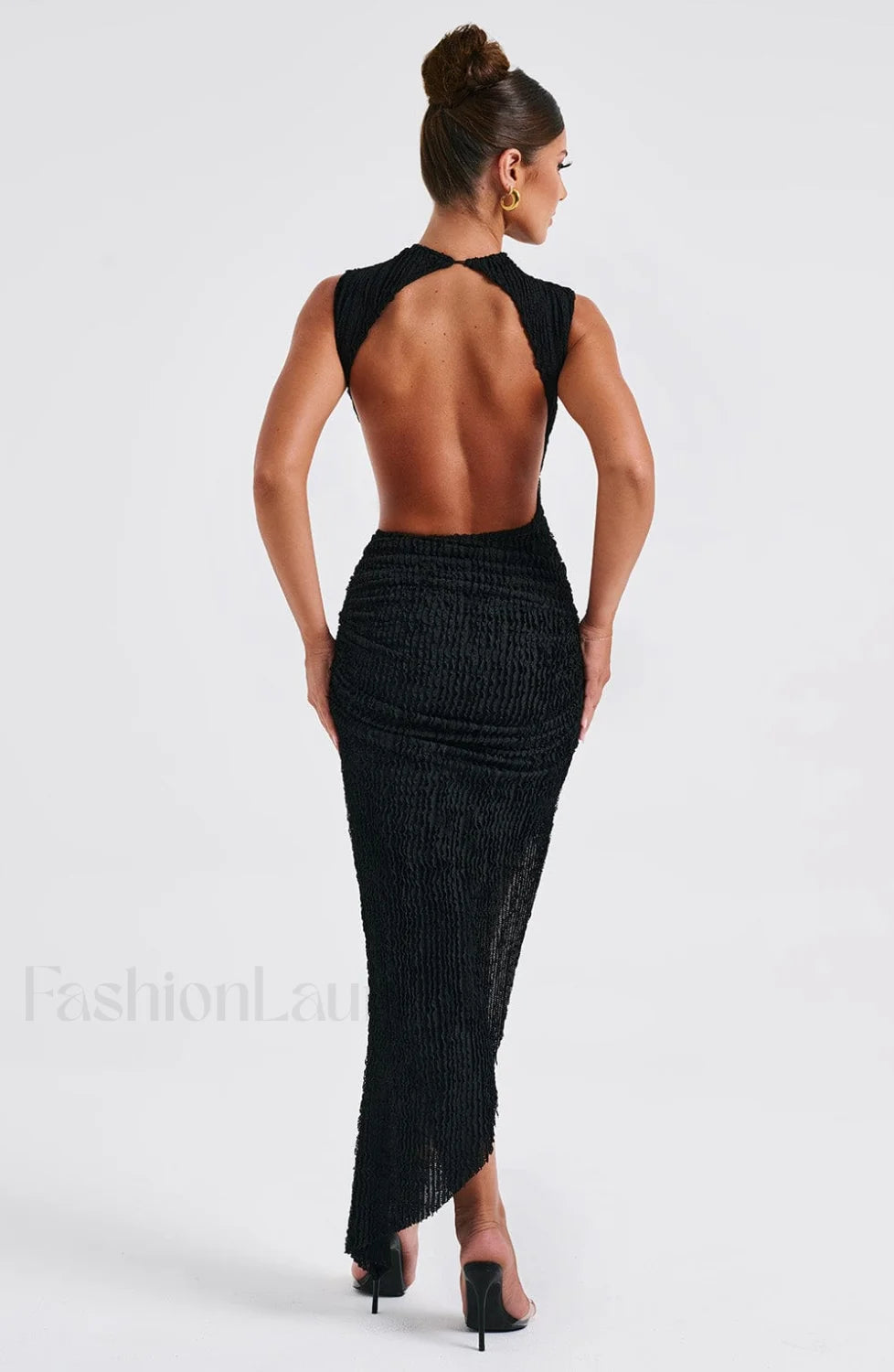 Aphrodite Midi Graceful Dress Black Dress