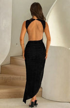 Aphrodite Midi Graceful Dress Black Dress