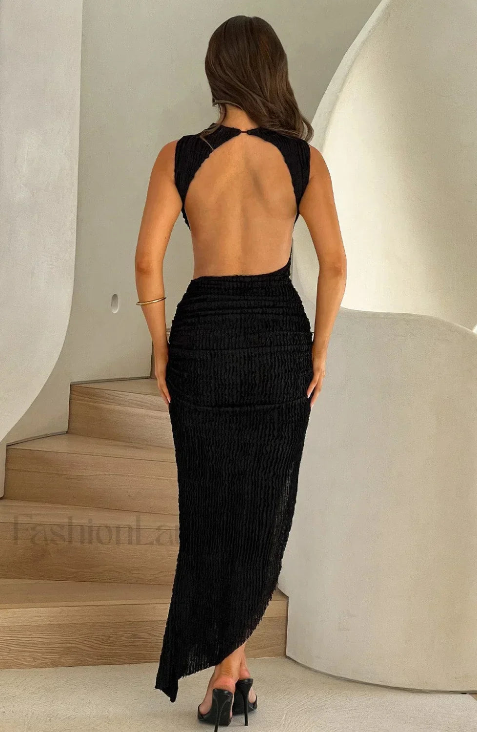 Aphrodite Midi Graceful Dress Black Dress