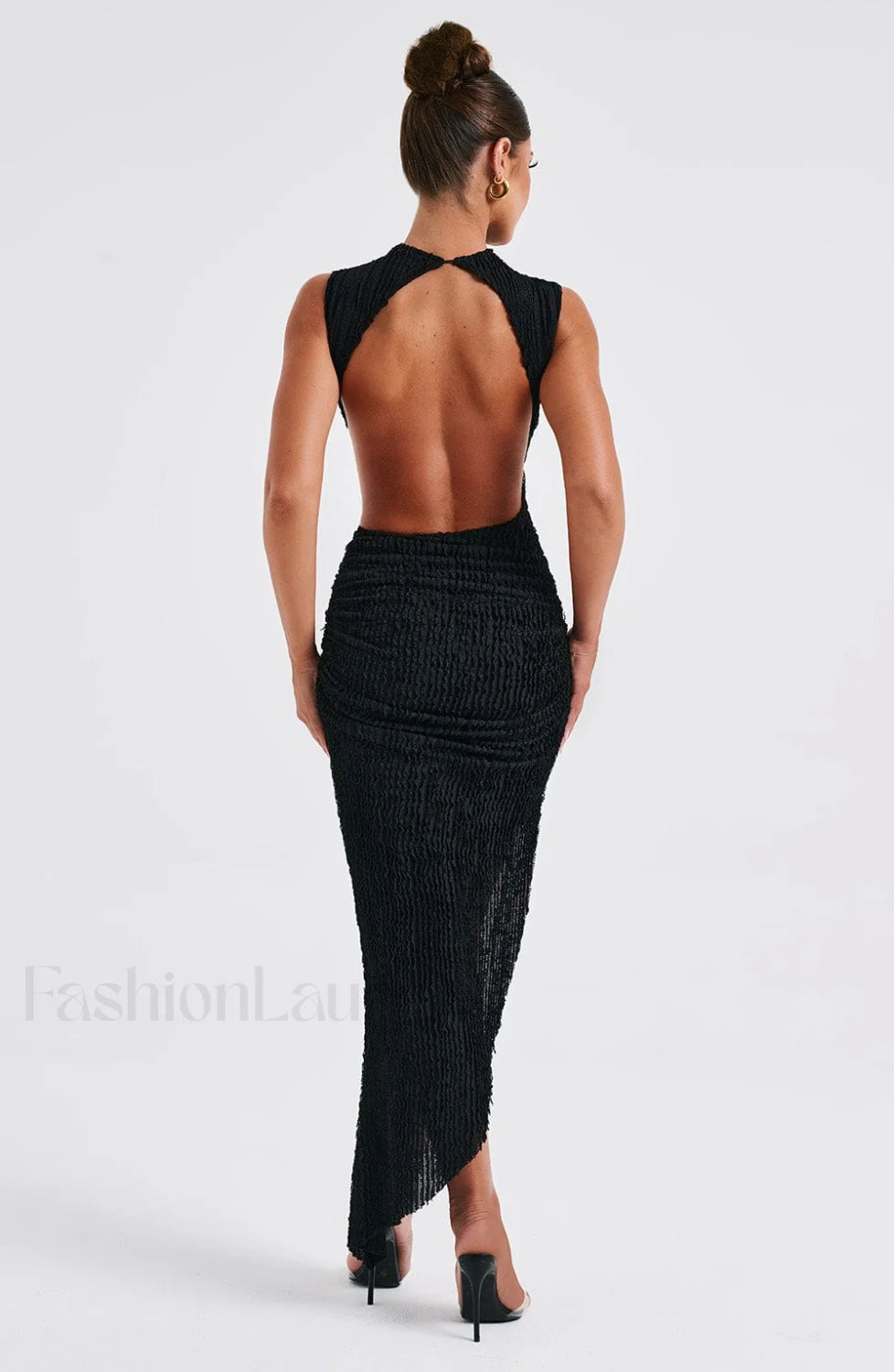 Aphrodite Midi Graceful Dress Black Dress