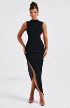 Aphrodite Midi Graceful Dress Black Dress