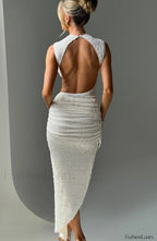 Aphrodite Midi Graceful Dress Ivory Dress