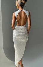Aphrodite Midi Graceful Dress Ivory Dress