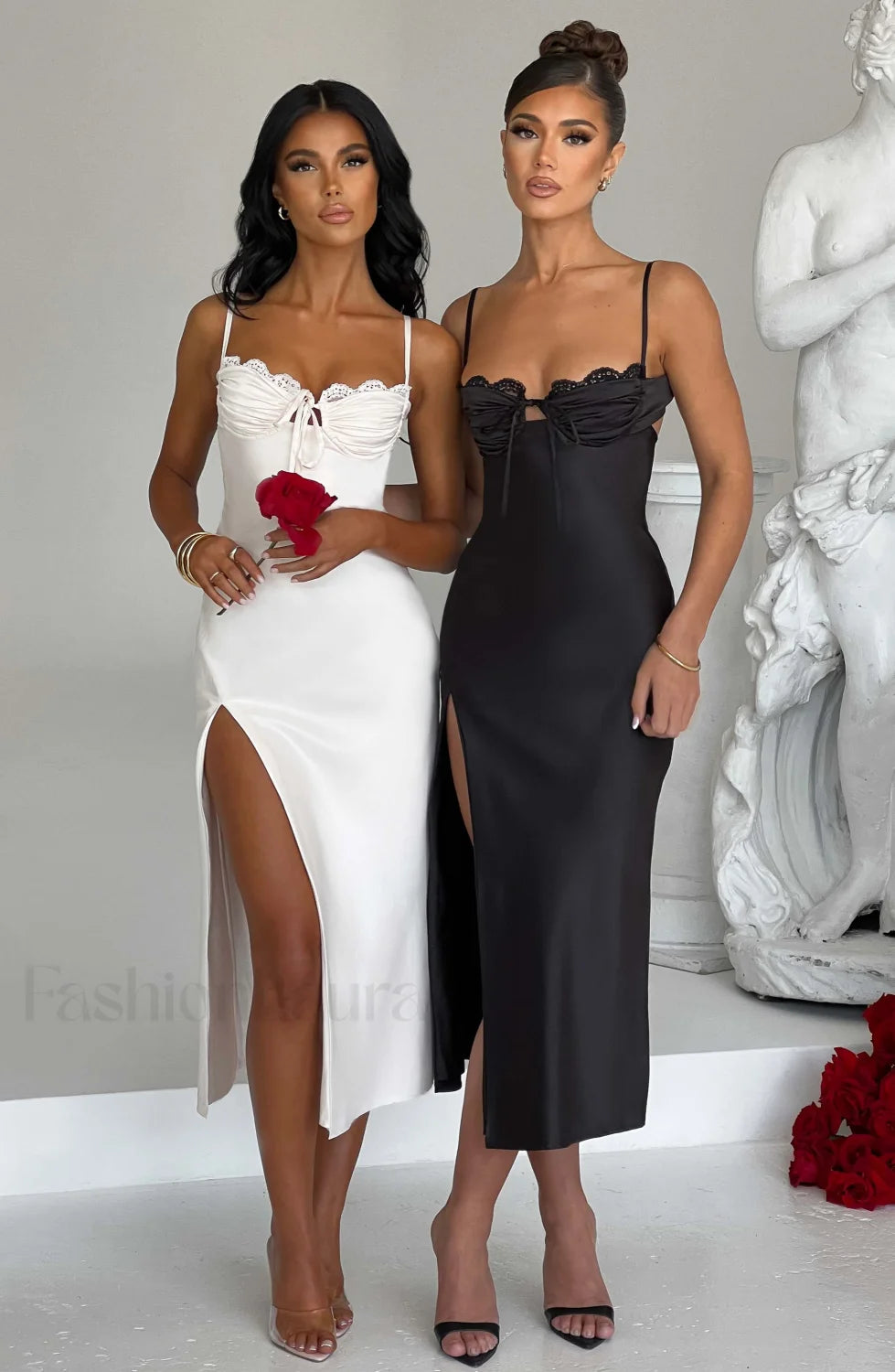 Ardelle Midi Graceful Dress Black Dress