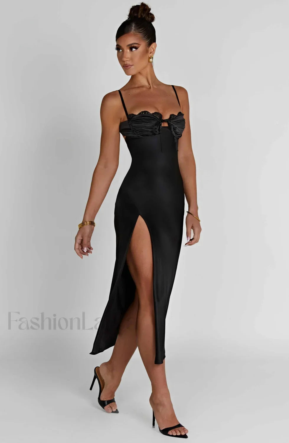 Ardelle Midi Graceful Dress Black Dress